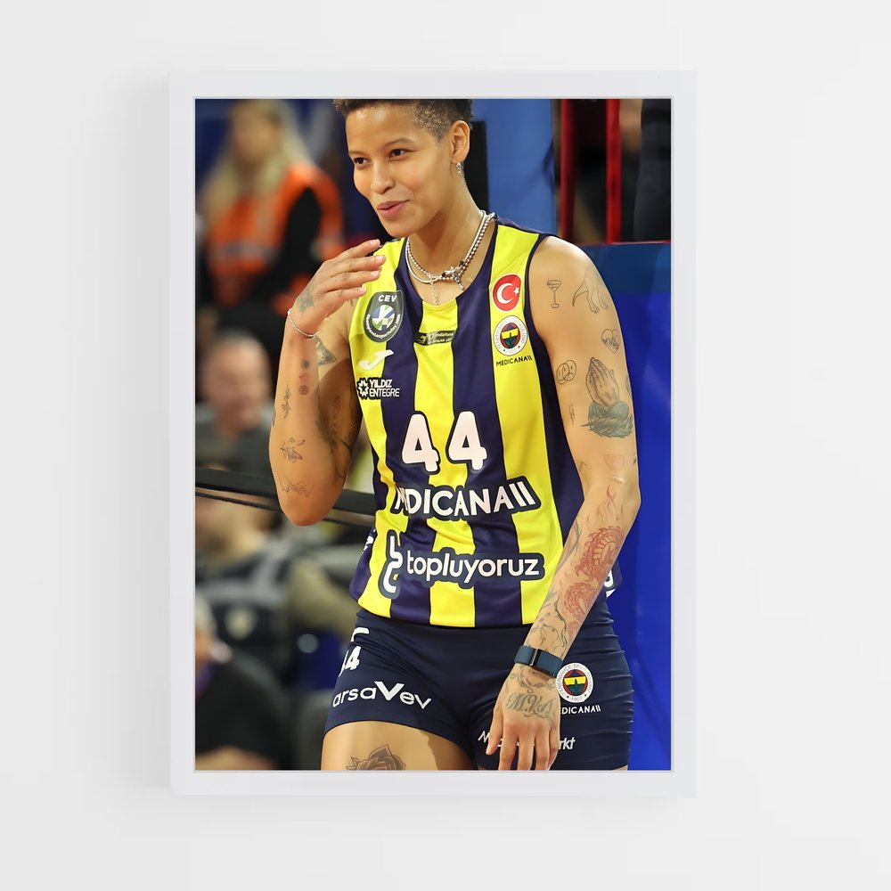 Poster Melissa vargas dunk – affiche Volleyball (vue 3)